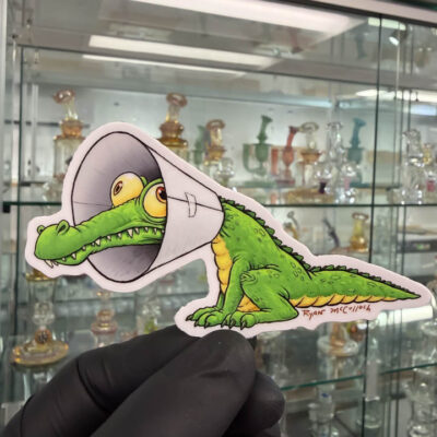 Ryan McCulloch Art Sticker - Healing Alligator