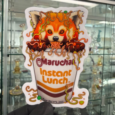Ryan McCulloch Art Sticker - Ramen Red Panda