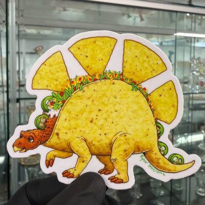 Ryan McCulloch Art Sticker - Tacosaurus Supreme