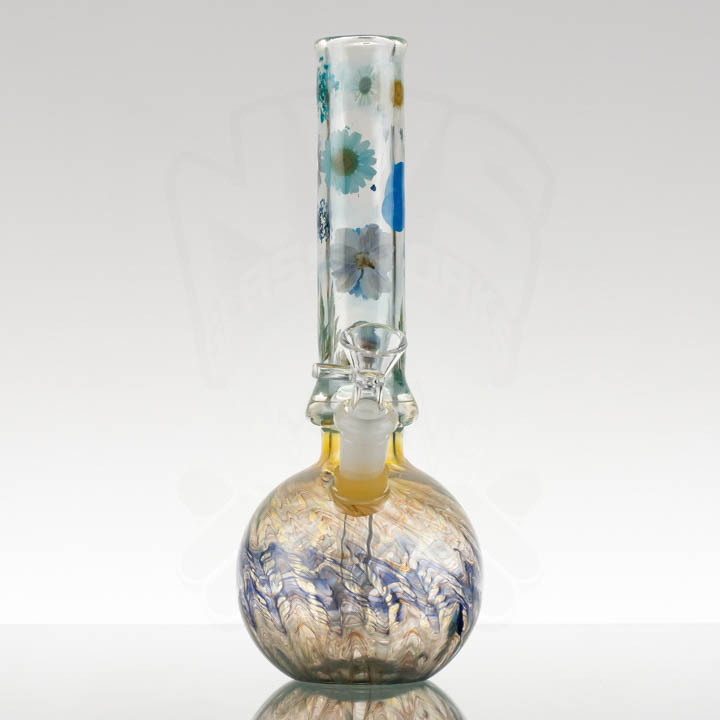 OMG – 10in Flower Round Bottom – Teal Blue